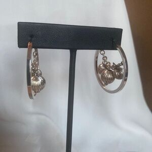 Napier dangle hoop earrings